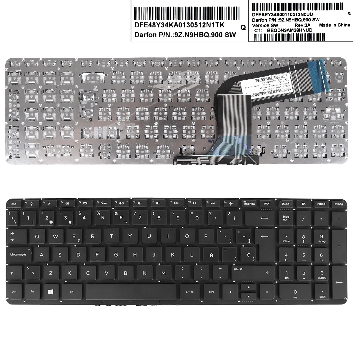 Picture of HP Pavilion 15-P 17-F BLACK (Without FRAME,Without Foil,Win8)
